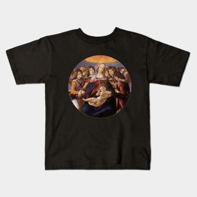 Madonna and Child with Angels by Sandro Botticelli Kids T-Shirt by MasterpieceCafe